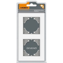 Рамки для розеток и выключателей Videx VF-BNFRG2H-W