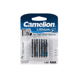 Аккумуляторы и батарейки Camelion Lithium 4xAAA