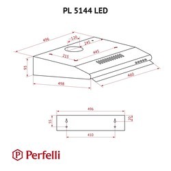 Вытяжки Perfelli PL 5144 BL LED