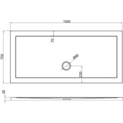 Душевые поддоны Burlington Z1180 150x76