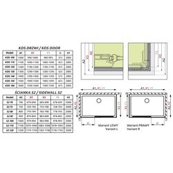 Душевые кабины Radaway Idea KDS 140x70L