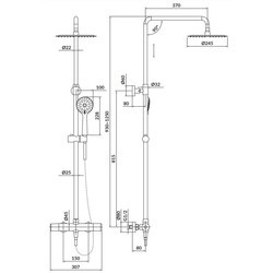 Душевые системы Cersanit Brasco S951-274