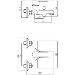 Смесители Koller Pool Kvadro Arc KA 0100