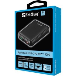 Powerbank Sandberg Powerbank USB-C PD 45W 15000
