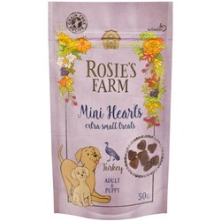 Корм для собак Rosies Farm Mini Hearts Extra Small Treats Turkey 0.05 kg