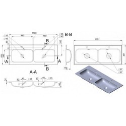 Умывальники Fancy Marble Della 1100D