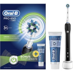 Электрические зубные щетки Oral-B Pro 650 Cross Action