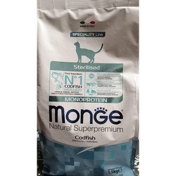 Корм для кошек Monge Speciality Line Monoprotein Sterilised Codfish 1.5 kg