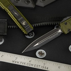 Ножи и мультитулы Microtech Ultratech II Double Edge Black Blade Signature Series Green (оливковый)