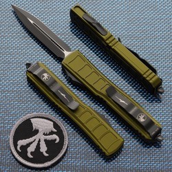 Ножи и мультитулы Microtech Ultratech II Double Edge Black Blade Signature Series Green (оливковый)