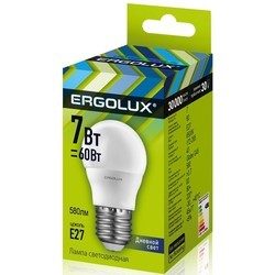 Лампочки Ergolux LED-G45-7W-E27-4K