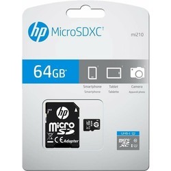 Карты памяти HP microSD U1 Class 10 + Adapter 64Gb