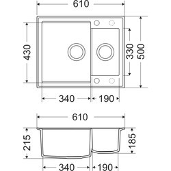 Кухонные мойки Kernau KGS N 8061 1.5B