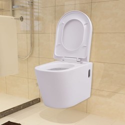 Инсталляции для туалета VidaXL Wall Hung Toilet with Concealed Cistern 274669