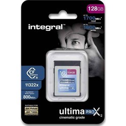 Карты памяти Integral UltimaPro X2 CFexpress Cinematic Type B 2.0 Card 128Gb