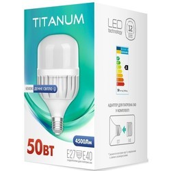 Лампочки TITANUM A138 50W 6500K E27