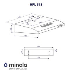 Вытяжки Minola HPL 513 WH