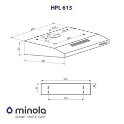 Вытяжки Minola HPL 613 WH