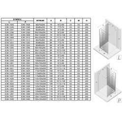 Душевые кабины New Trendy Reflexa L 100x110 EXK-1419