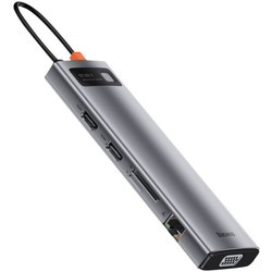 Картридеры и USB-хабы BASEUS Metal Gleam Series 11-in-1 Multifunctional Type-C Hub