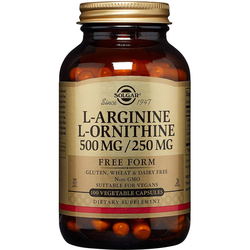 Аминокислоты SOLGAR L-Arginine L-Ornithine 500 mg/250 mg 100 cap
