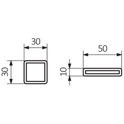 Полотенцесушители TERMA Warp T Bold 500x785 WGWTB078050