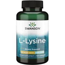 Аминокислоты Swanson L-Lysine 500 mg 100 cap