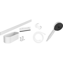 Душевые системы Hansgrohe WallStoris Bundle 105 EcoSmart 24291700 (белый)