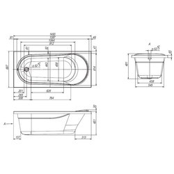 Ванны Ventospa Aqua 150x70 AQ150.070