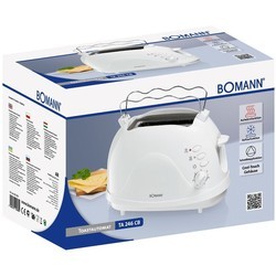 Тостеры, бутербродницы и вафельницы Bomann TA 246 CB (белый)