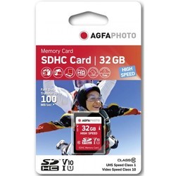 Карты памяти Agfa SDHC High Speed UHS-I U1 V10 32Gb