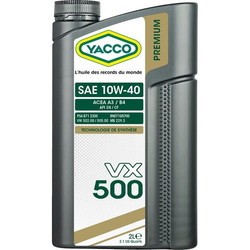 Моторные масла Yacco VX 500 10W-40 2L