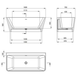 Ванны Deante Hiacynt 160x75 KDH 016W