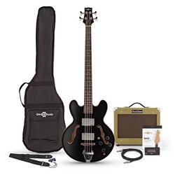 Электро и бас гитары Gear4music San Francisco Semi Acoustic Bass SubZero V15B Amp Pack