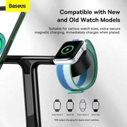 Зарядки для гаджетов BASEUS Swan 3-in-1 Wireless Magnetic Charging Bracket