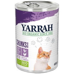 Корм для кошек Yarrah Organic Chunks with Chicken and Turkey 400 g 6 pcs