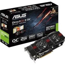 Видеокарты Asus GeForce GTX 660 Ti GTX660 TI-DC2OG-2GD5