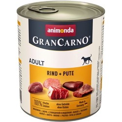 Корм для собак Animonda GranCarno Original Adult Beef/Turkey 0.8 kg 6 pcs