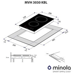 Варочные поверхности Minola MVH 3030 KBL