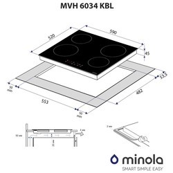 Варочные поверхности Minola MVH 6034 KBL