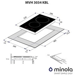 Варочные поверхности Minola MVH 3034 KBL