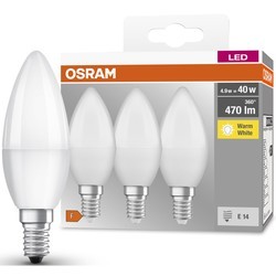 Лампочки Osram Classic B 4.9W 2700K E14 3 pcs