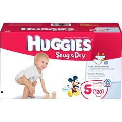 Подгузники (памперсы) Huggies Snug and Dry 5 / 120 pcs