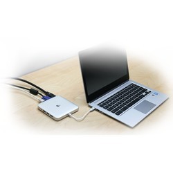 Картридеры и USB-хабы IOGEAR Compact USB-C Docking Station with PD Pass-Thru