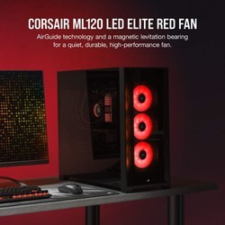 Системы охлаждения Corsair ML120 LED ELITE Black/Red
