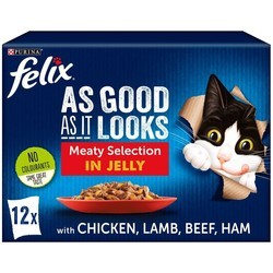 Корм для кошек Felix As Good As It Looks Meaty Selection in Jelly 12 pcs