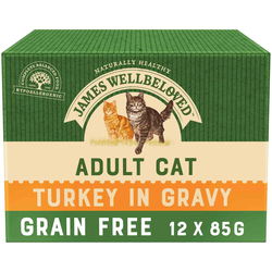 Корм для кошек James Wellbeloved Adult Cat Turkey in Gravy 12 pcs