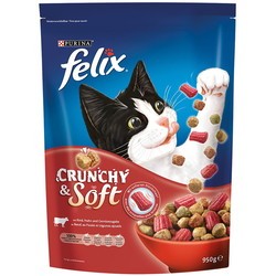 Корм для кошек Felix Crunchy&amp;Soft Beef with Chicken