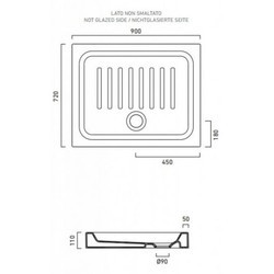 Душевые поддоны Catalano Base 100x72 172100N00