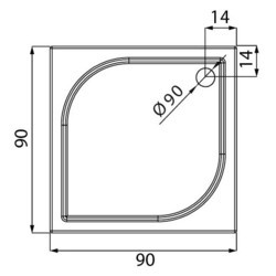 Душевые поддоны New Trendy Savos B-0358